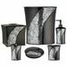 Mercer41 Channce 6 Piece Bathroom Accessory Set Resin in Black/Gray | Wayfair WRLO8710 40788912