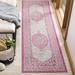 White 79 x 0.25 in Area Rug - Bungalow Rose Amedee Oriental Pink/Cream Indoor/Outdoor Area Rug | 79 W x 0.25 D in | Wayfair MTNA3755 40804491