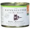 defu Bio Nassfutter Huhn für Katzen Gluten und Getreidfrei 200 g, 12er Pack (12 x 200 g)