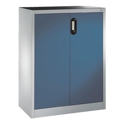 CP Stahlschrank mit Flügeltüren 93 x 120 cm blau, 93x120x50 cm