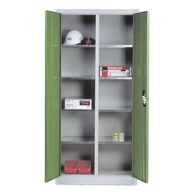 CP Stahlschrank mit Flügeltüren 93 x 195 cm grün, 93x195x50 cm