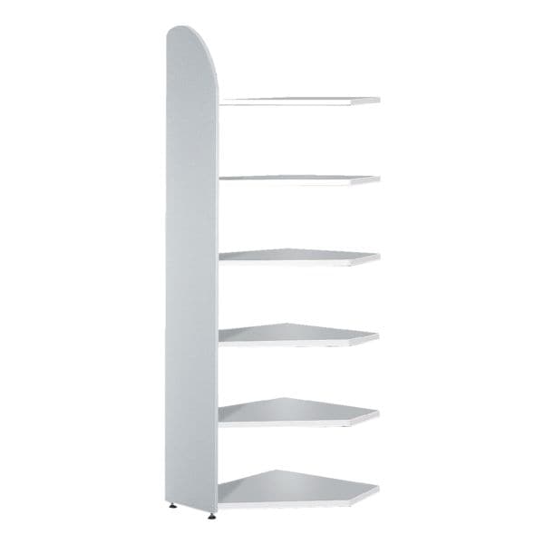 Kerkmann Eckregal »Dante 6 OH« ohne Rückwand grau, 60x225x60 cm