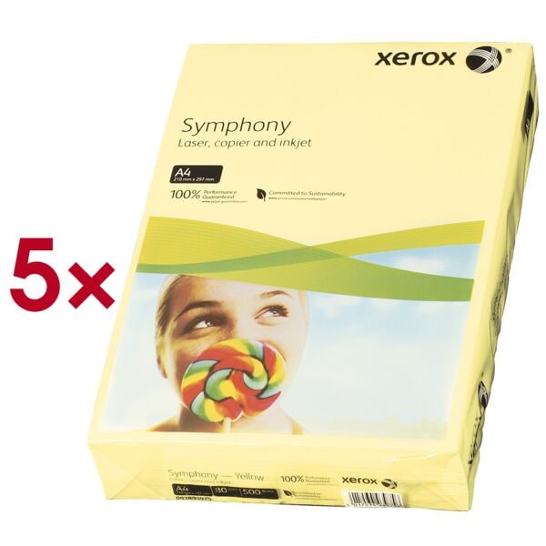 Xerox 5er-Pack farbiges Papier »Symphony« gelb Image