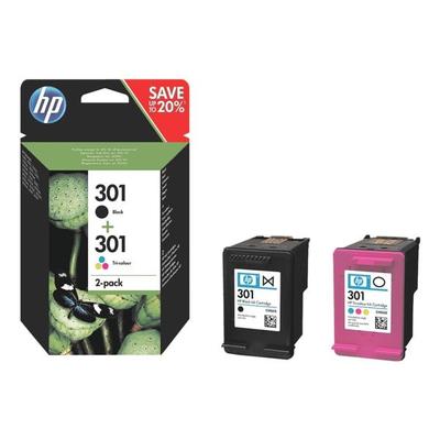 2er-Set Druckerpatronen »N9J72AE« HP 301 schwarz, HP