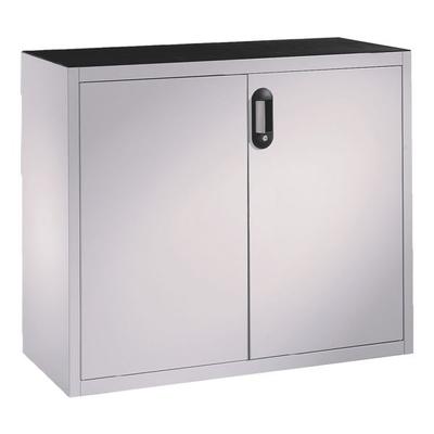 CP Stahlschrank mit Flügeltüren 120 x 120 cm grau, 120x120x40 cm