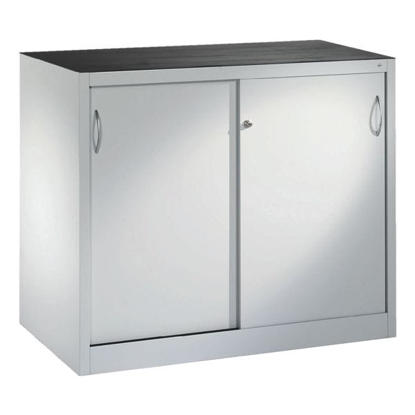 CP Stahlschrank mit Schiebetüren 120 x 100 cm grau, 120x100x50 cm Image