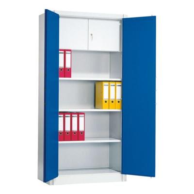 CP Feuergeschützter Stahlschrank 93 x 195 cm blau, 93x195x50 cm