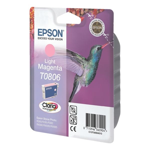 Epson Tintenpatrone »T080640« Nr. T0806 pink
