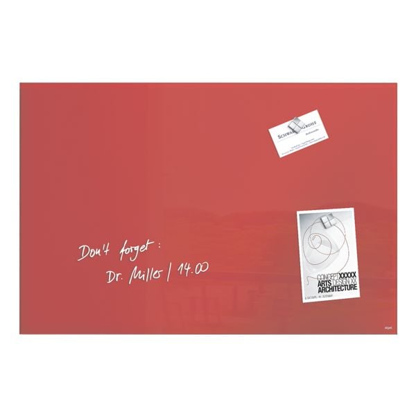 Sigel Glas-Magnettafel »Artverum« rot