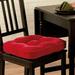 Greendale Home Fashions Reversible Microfiber Dining Chair Pad Synthetic | 2 H x 17 W in | Outdoor Dining | Wayfair CP5207S2-SCARLET