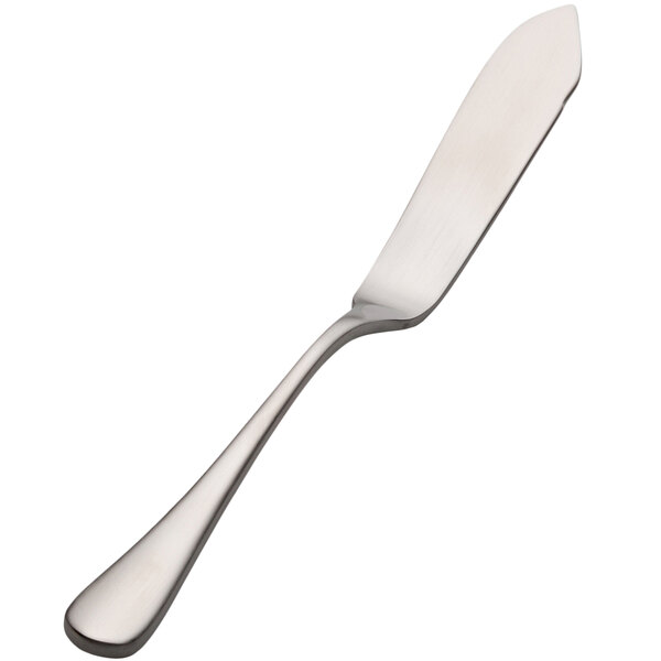 Bon Chef S4110 Como Satin Finish 6 3/4" 13/0 Stainless Steel Butter Knife - 12/Case