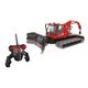 Dickie Toys RC Pistenbully 600, ferngesteuerte Pistenraupe, mit Funkfernsteuerung, ferngesteuerte, bewegliche Schaufel, Licht während der Fahrt, 2 km/h, 51 cm groß, 201119549