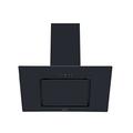 Cookology VER805BK/A++ 80cm Black Angled Glass Chimney Cooker Hood | Touch Controls