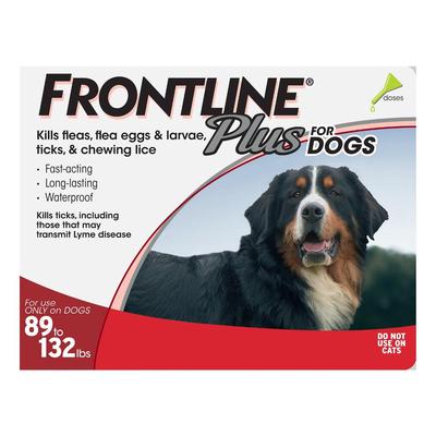 Frontline Plus For Extra Large Dogs Over 89 Lbs (Red) 3 Months