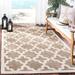 Brown/White 94 x 0.25 in Area Rug - Charlton Home® Clarksburg Geometric Brown/Beige Indoor/Outdoor Area Rug, | 94 W x 0.25 D in | Wayfair