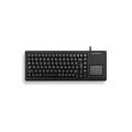 CHERRY XS Touchball Keyboard, Britisches Layout, QWERTY Tastatur, kabelgebundene Tastatur, mechanische Tastatur, ML Mechanik, Hochwertiges Touchpad mit Zwei Maustasten, schwarz