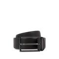 BOSS Mens Carmello-S Printed-leather belt with gunmetal buckle