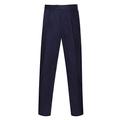 Alexanders of London Single Pleated Linen Trousers - Navy - Size 42/30