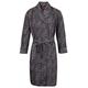 Somax Men's Luxury Lightweight Cotton Dressing Gown – Navy & Wine Paisley Pattern (XXL)