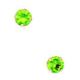 14ct Yellow Gold August Green 4mm Round CZ Cubic Zirconia Simulated Diamond Basket Set Earrings Jewelry Gifts for Women