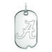 Women's Alabama Crimson Tide Sterling Silver Small Dog Tag