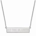 Women's New York Islanders Sterling Silver Small Bar Necklace