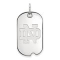 Women's Notre Dame Fighting Irish Sterling Silver Small Dog Tag