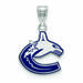 Women's Vancouver Canucks Sterling Silver Small Enamel Pendant