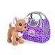 Simba 105893124 - ChiChi Love on Tour, Chihuahua Plüschhund in einer trendigen Reisetasche mit Plastikhalsband, 20cm, ab 3 Jahre