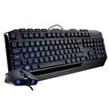 Cooler Master Devastator 3 Gaming Keyboard & Mouse Combo - Membrane Switches with 7 Colour LED Backlighting, Dedicated Media Keys & Wrist Rest - MM110 Gaming Mouse - QWERTY UK Layout