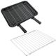 SPARES2GO Extra Large Grill Pan, Rack & Dual Detachable Handles with Adjustable Shelf for Baumatic Oven Cookers