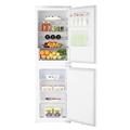 Cookology CBIFF50501 Built-in 233 Litre Fridge Freezer Refrigerator 50/50 Integrated Combi, Frost Free and External LED Controls - In White