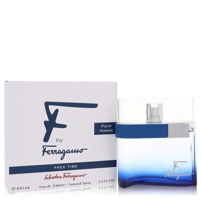 F Free Time For Men By Salvatore Ferragamo Eau De Toilette Spray 3.4 Oz