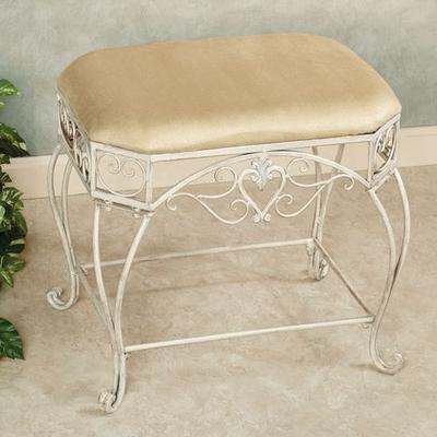 Aldabella Vanity Bench Creamy Gold , Creamy Gold