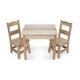 Melissa & Doug Wooden Kids Table and Chairs Set, Kids Bedroom Furniture, Playroom Decor, Playspaces and Room Decor, Furniture, 3+ Gift for Boy or Girl