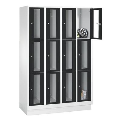 CP Fächerschrank »Classic A« schwarz, 119x180x50 cm