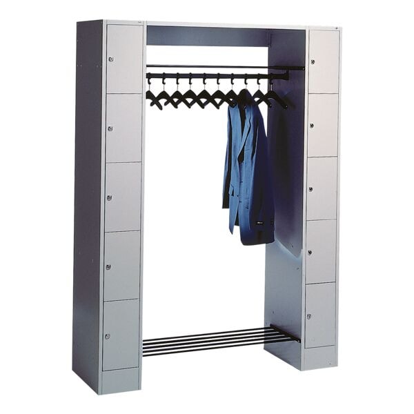 CP Offene Garderobe - 2x 5 Abteile grau, 143x195x48 cm Image
