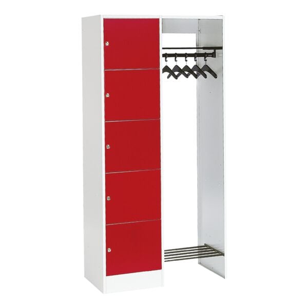 CP Offene Garderobe grau, 96x195x48 cm