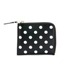 Comme Des Garçons Wallets rectangular black and white polka dots nera purse