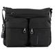 Mandarina Duck Women's MD 20 P10QMTX6 Crossbody Bag, Black, 32x28x10 (L x H x W)