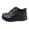 Hush Puppies Boy's Liam School Uniform Shoe, Black, 7 UK Medium