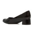 Piccadilly for Pavers Ladies Block Heel Court Shoes - Black Patent Size 7 UK