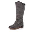 Rieker Women Boots 94652, Ladies Winter Boots,Water Repellent,riekerTEX,Warm,Waterproof,Winter Boots,Long-Shaft Boots,Lined,Grey (grau / 45),37 EU / 4 UK