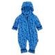 Playshoes Unisex Kinder Fleece-Overall Jumpsuit, blau Sterne, 74