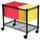 Safco 5201BL 24&quot; x 14&quot; x 20 1/2&quot; Black One-Shelf Wire File Cart