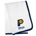 White Indiana Pacers Personalized Baby Blanket