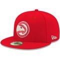 "Men's New Era Red Atlanta Hawks Official Team Color 59FIFTY Fitted Hat"