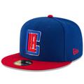 Men's New Era Royal/Red LA Clippers Official Team Color 2Tone 59FIFTY Fitted Hat