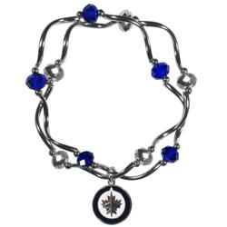 Women's Winnipeg Jets Bead Stretch Bracelet