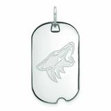 Women's Arizona Coyotes Sterling Silver Small Dog Tag